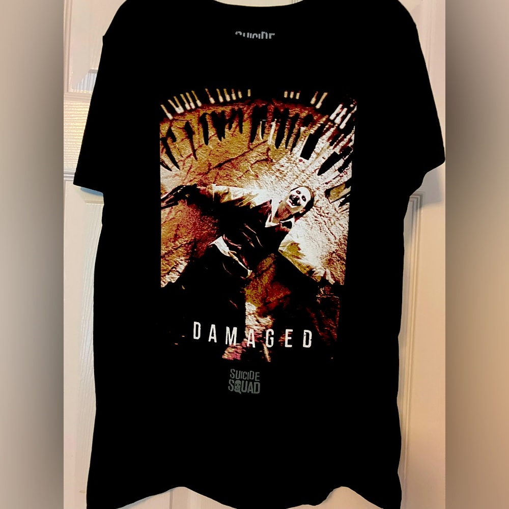 DC comics Joker Damaged Suicide Squad shirt